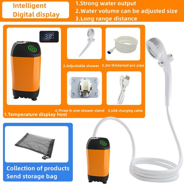 Electronics. Portable Rechargeable Shower Set