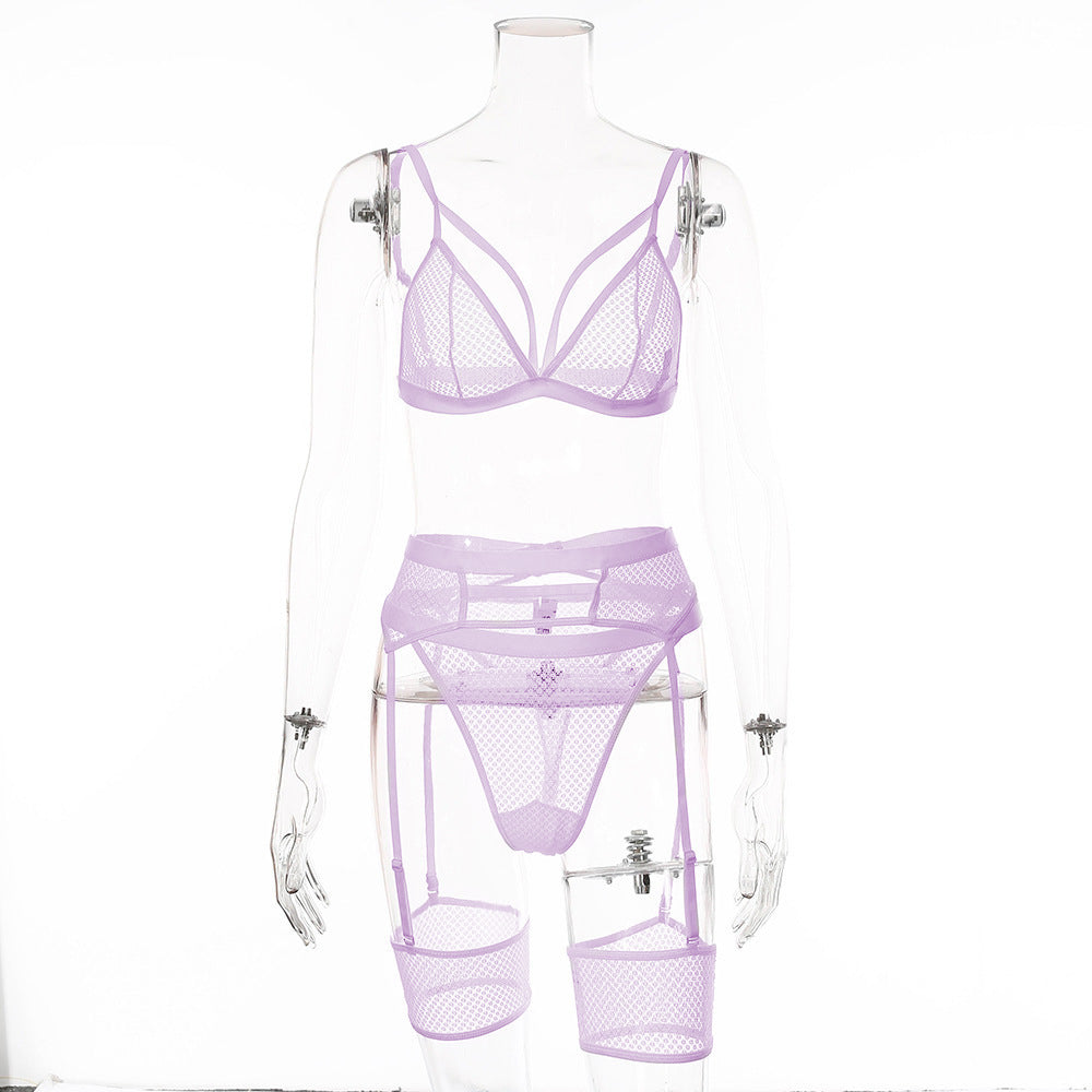 Woman's clothing Sexy Five-Piece Set with Garter Holder