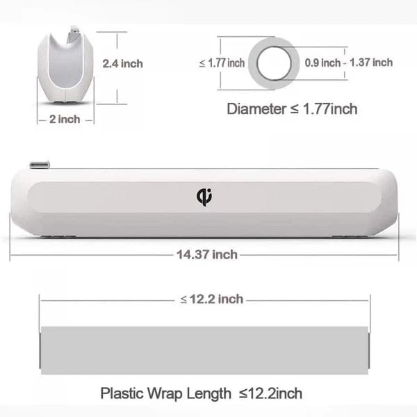 Appliances Magnetic Plastic Wrap Dispenser