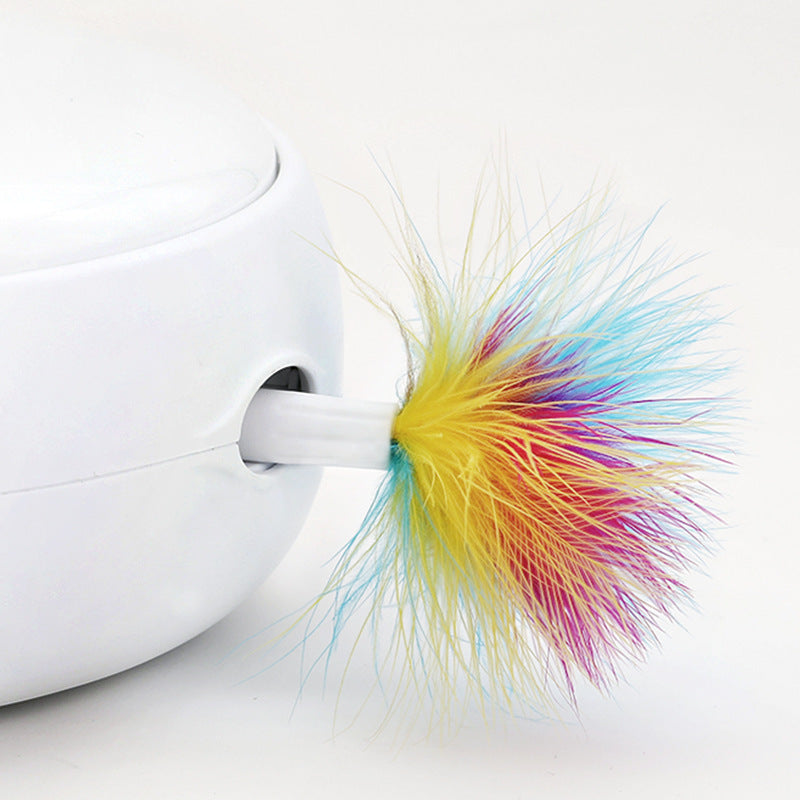 Pets electric cat toy smart funny cat stick crazy play plate cat catch mouse donut automatic turntable