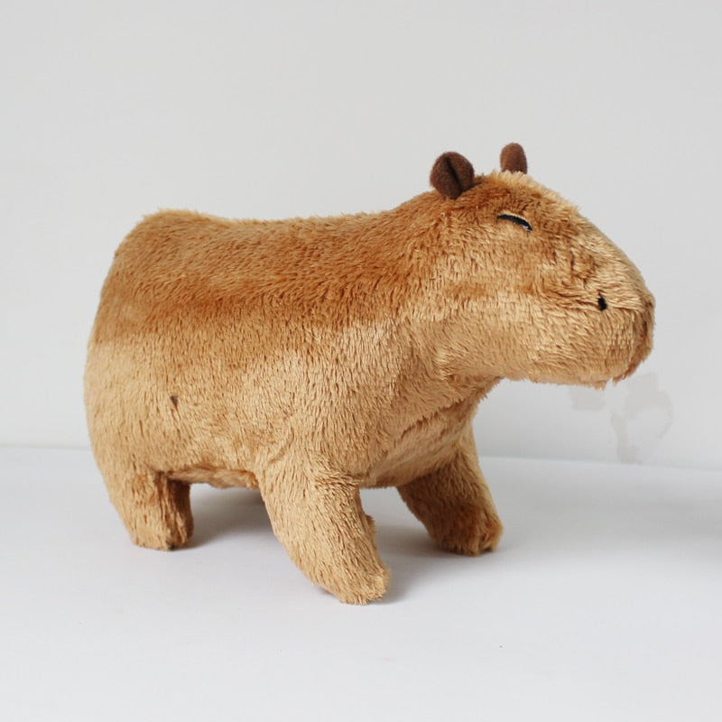 Toys Simulation Capybara Stuffed Animals Plush Toy Soft Dolls Real Life Capybara Dolls Kids Toys Peluche Juguetes Christmas Gift 18cm