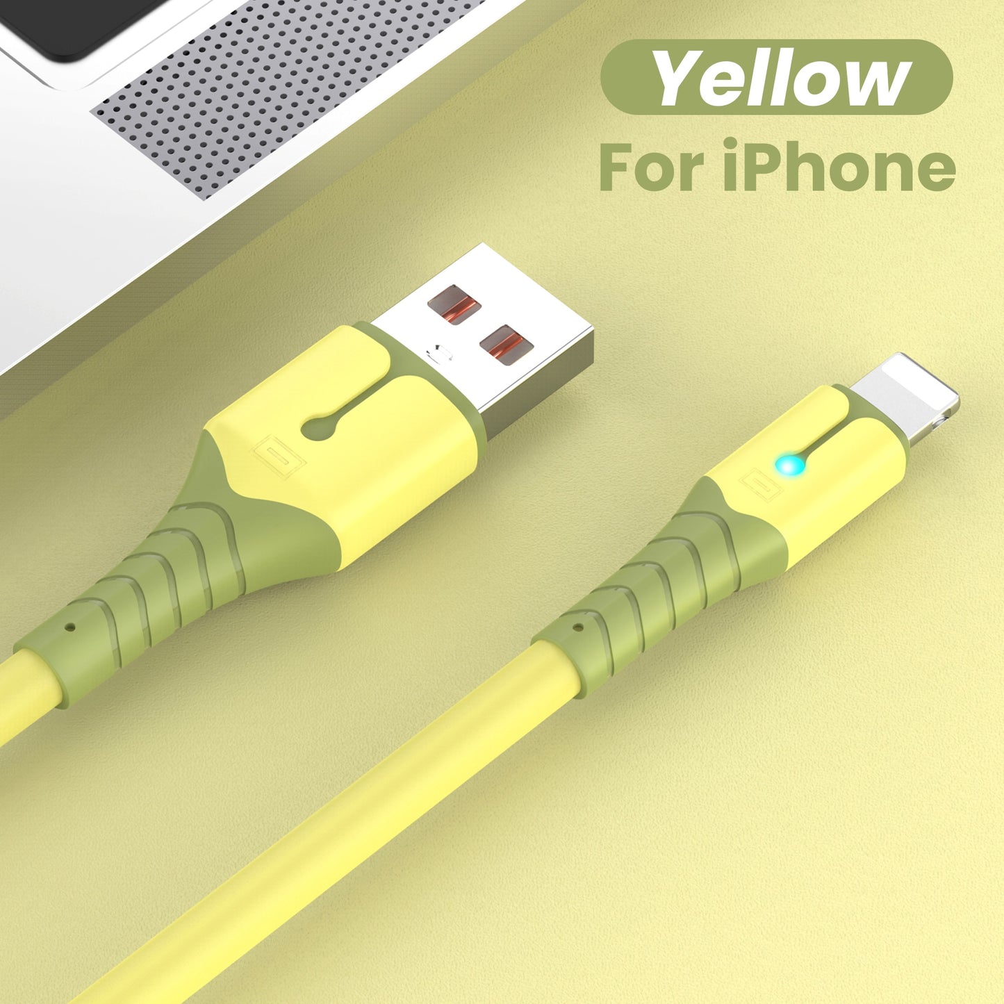 Apple USB Data Cable For iPhone 12 Mini 12 Pro Max X XR 11 XS 8 7 6s Liquid Silicone Charging Cable USB Data Cable Phone Charger Cable
