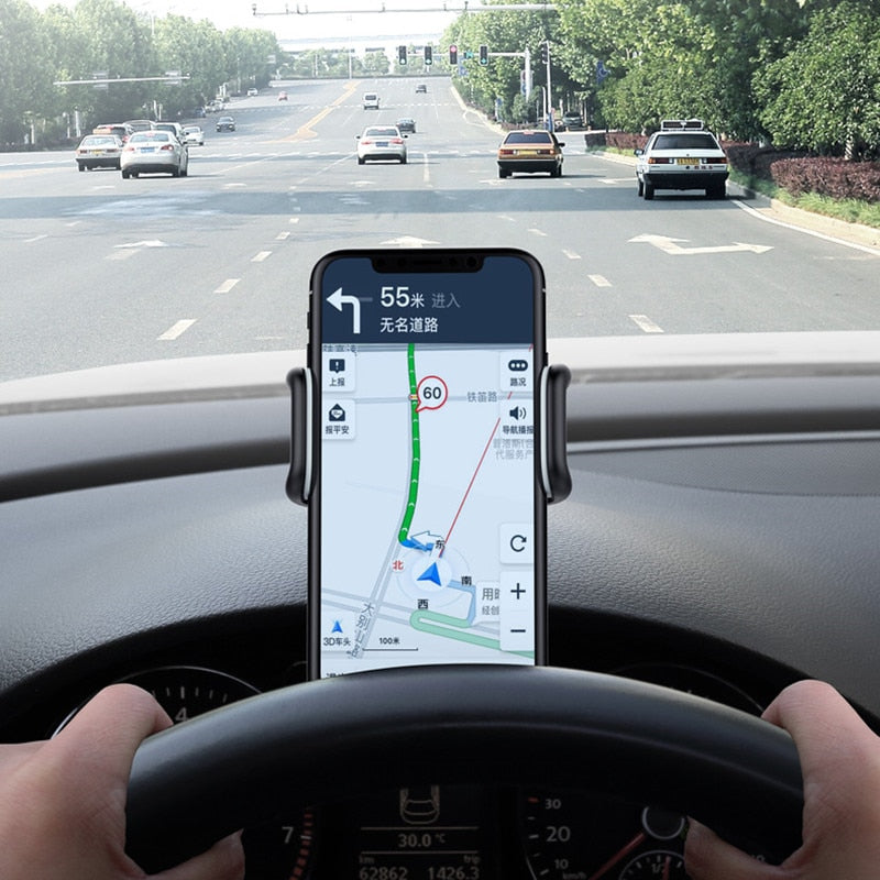 Automotive Universal Dashboard Car Phone Holder Easy Clip Mount Stand GPS Display Bracket Car Holder Support For iPhone 8 X Samsung XiaoMi