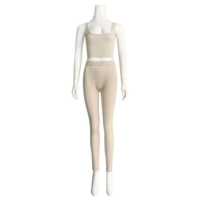Woman's Clothing 2 Piece Set Gym Active Wear