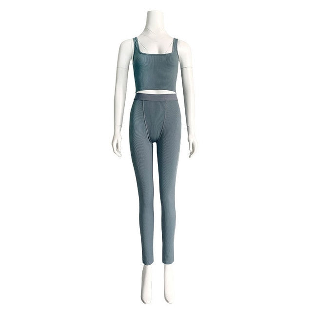 Woman's Clothing 2 Piece Set Gym Active Wear