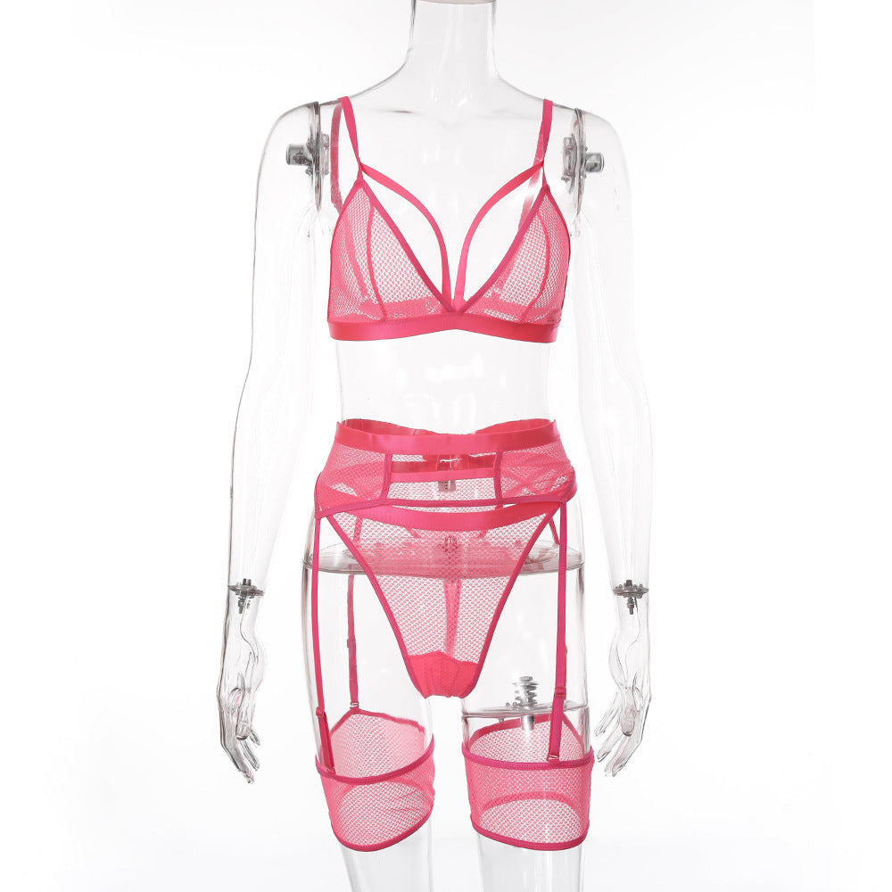 Woman's clothing Sexy Five-Piece Set with Garter Holder