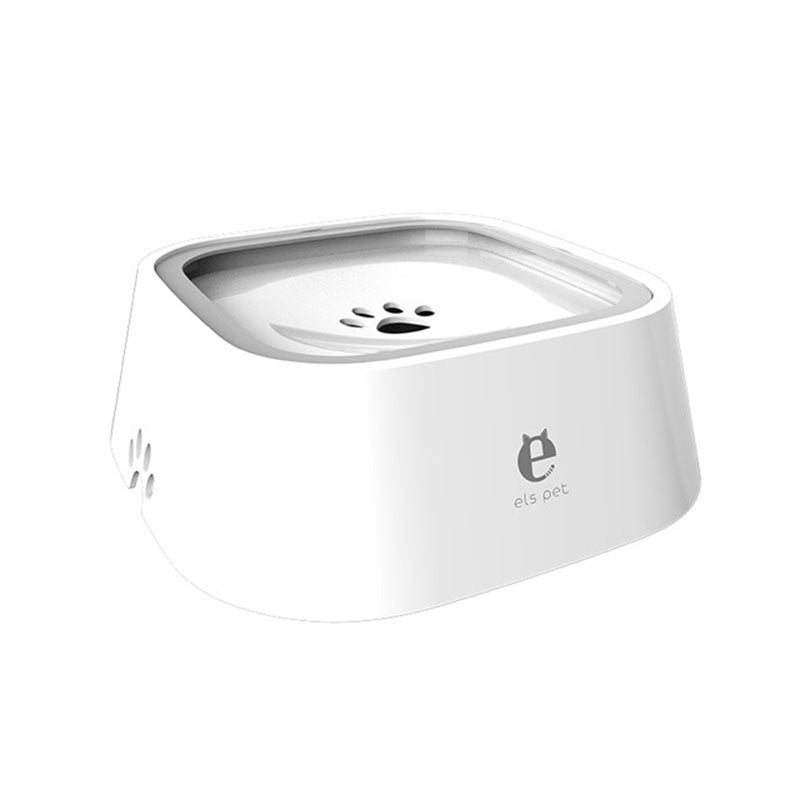 Pets. Dog Drinking Water Bowl 1.5L Floating Non-Wetting Mouth Cat Bowl Without Spill Drinking Water Dispenser ABS Plastic Dog Bowl