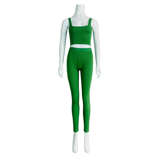 Woman's Clothing 2 Piece Set Gym Active Wear