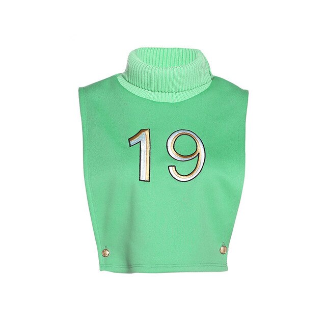 Womans Clothes Turtleneck Sleeveless Pullover Crop Top and Dress