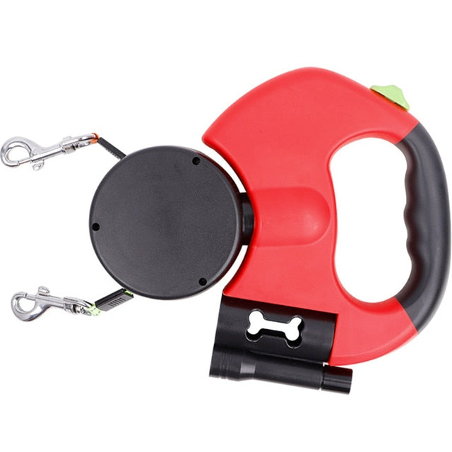 Pets Automatic Dual Retractable Dog Leash