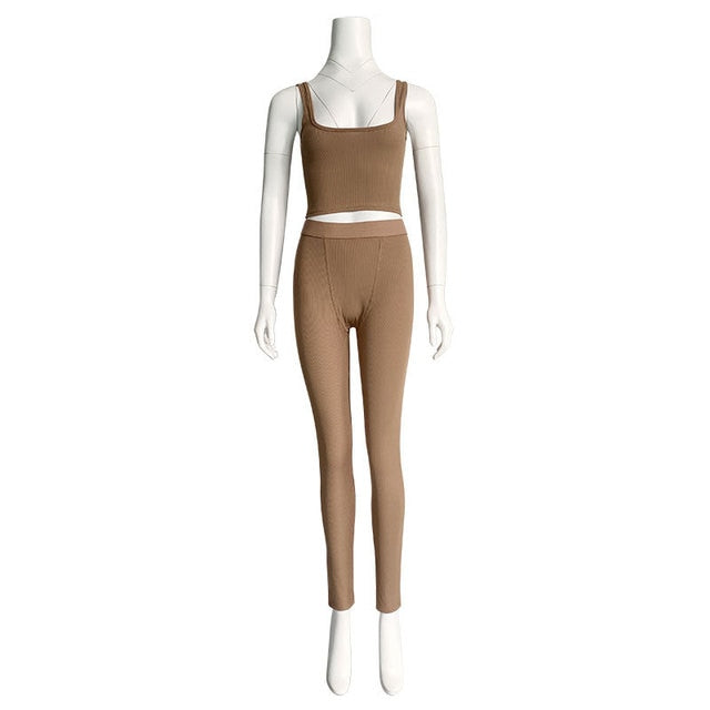 Woman's Clothing 2 Piece Set Gym Active Wear
