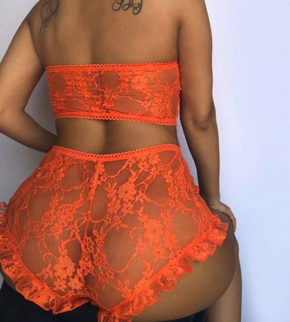 Woman's clothing Lace Tulle Ruffled Lingerie