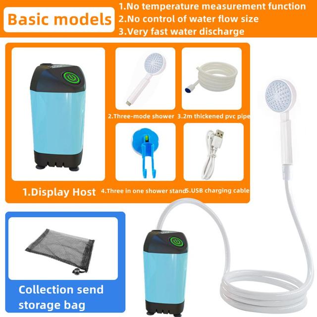 Electronics. Portable Rechargeable Shower Set