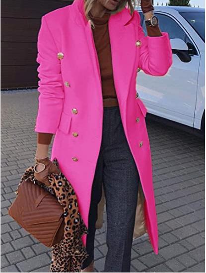 Woman's clothing Double Breasted Long Blazers