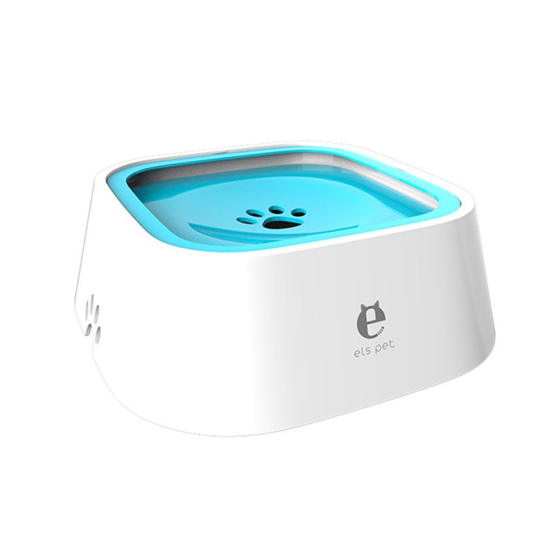 Pets. Dog Drinking Water Bowl 1.5L Floating Non-Wetting Mouth Cat Bowl Without Spill Drinking Water Dispenser ABS Plastic Dog Bowl