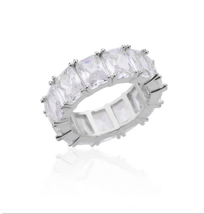 Jewelry Rectangle Zircon Rings