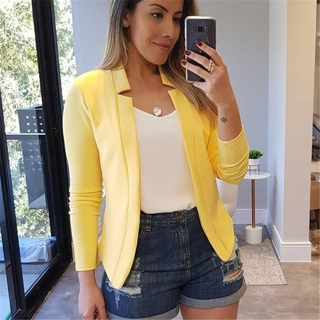 Woman's clothing Open Stitch Thin Coat