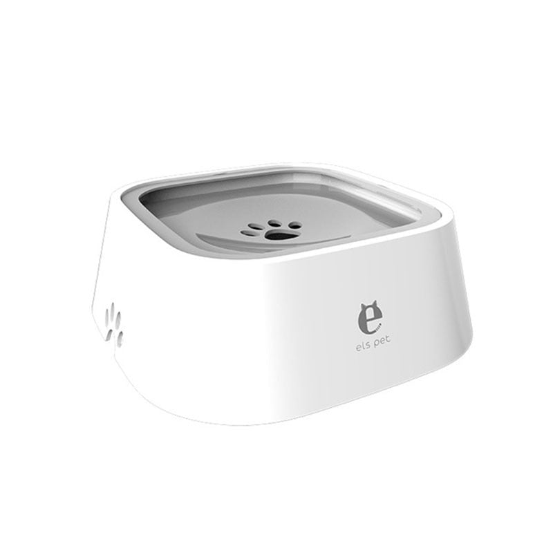 Pets. Dog Drinking Water Bowl 1.5L Floating Non-Wetting Mouth Cat Bowl Without Spill Drinking Water Dispenser ABS Plastic Dog Bowl