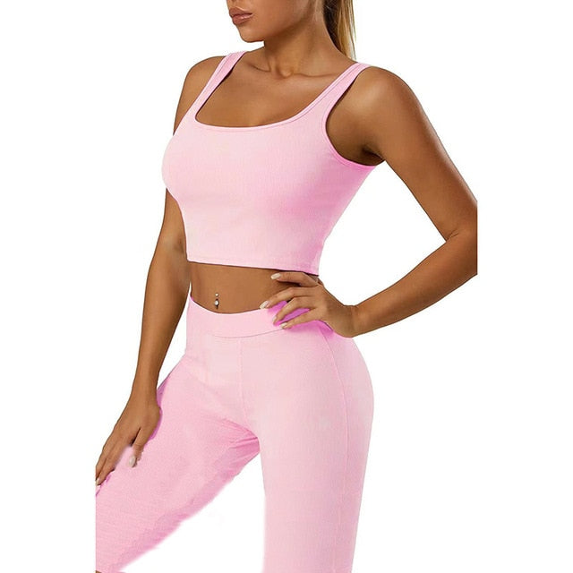 Woman's Clothing 2 Piece Set Gym Active Wear