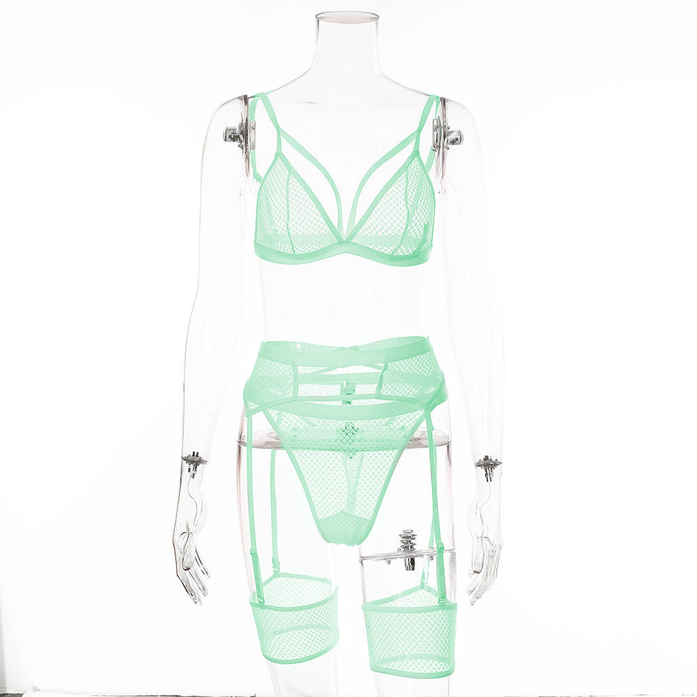 Woman's clothing Sexy Five-Piece Set with Garter Holder