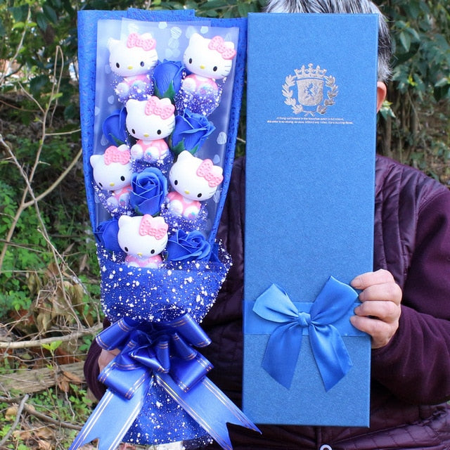 Decorative.Teddy Bear Flower Bouquet
