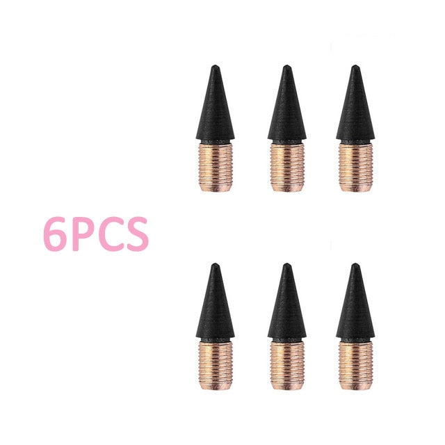 Stationary 6 Pcs/Set No Ink Eternal Pencil