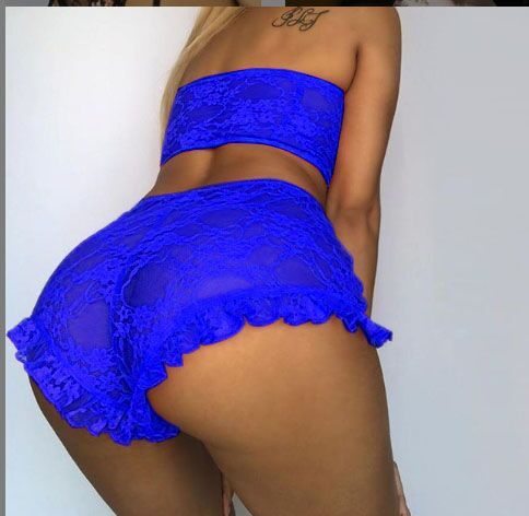 Woman's clothing Lace Tulle Ruffled Lingerie