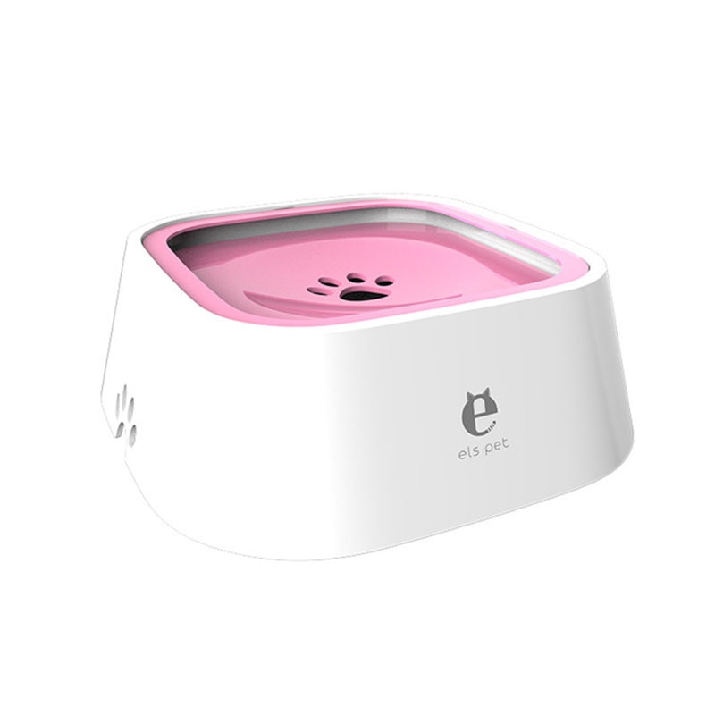Pets. Dog Drinking Water Bowl 1.5L Floating Non-Wetting Mouth Cat Bowl Without Spill Drinking Water Dispenser ABS Plastic Dog Bowl