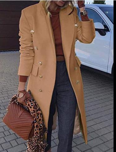 Woman's clothing Double Breasted Long Blazers