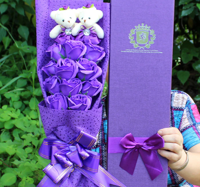 Decorative.Teddy Bear Flower Bouquet