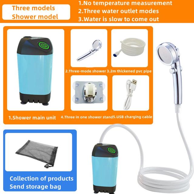 Electronics. Portable Rechargeable Shower Set