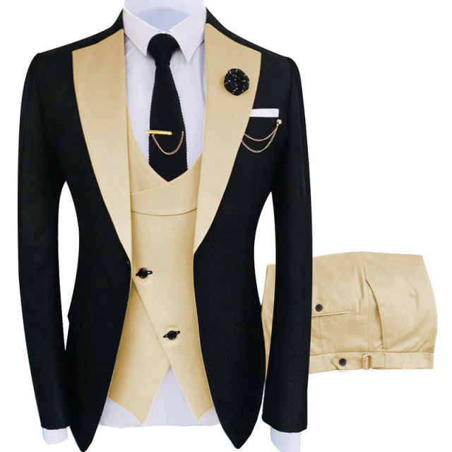 Mens Clothing Tuxedo 3 Piece Set