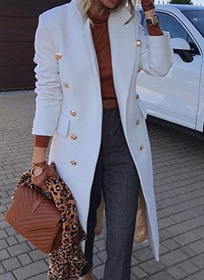 Woman's clothing Double Breasted Long Blazers