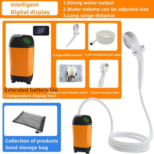 Electronics. Portable Rechargeable Shower Set