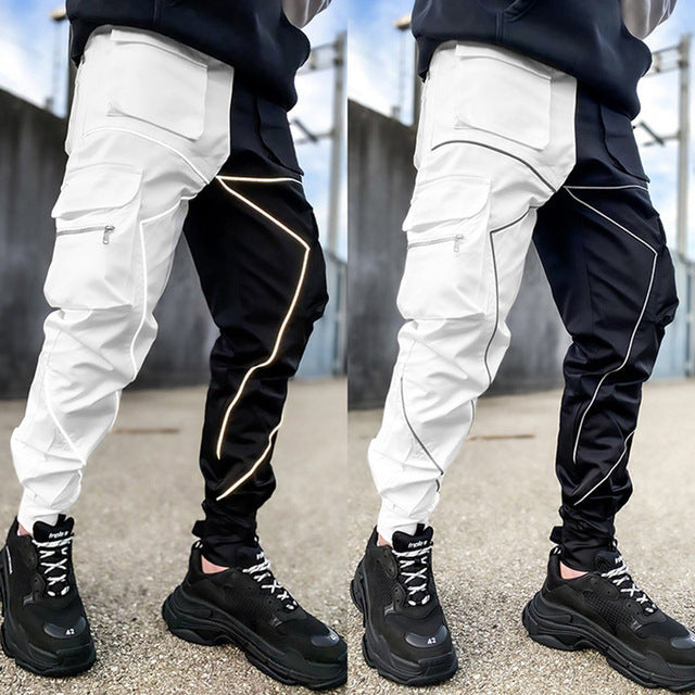 Men's Clothing Reflective Cargo Pants