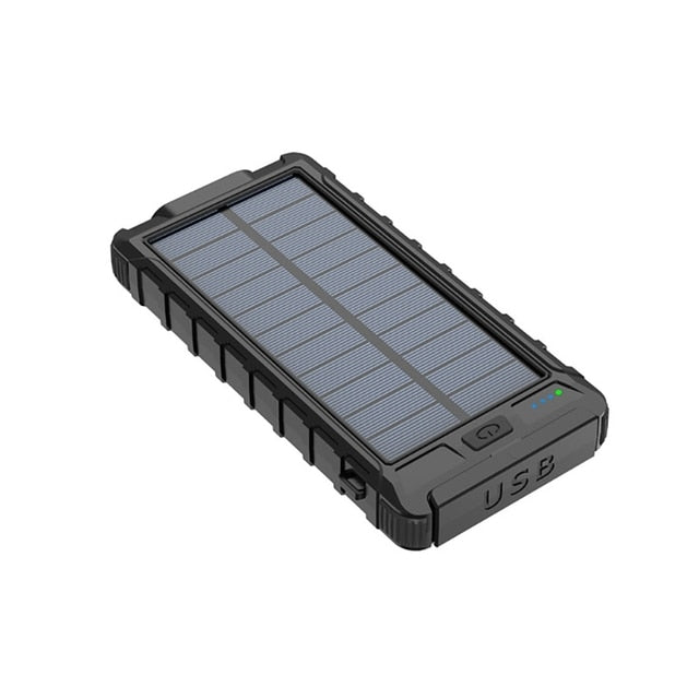 Electronics Solar Fast Charging Power Bank Portable 20000mAh Charger Waterproof