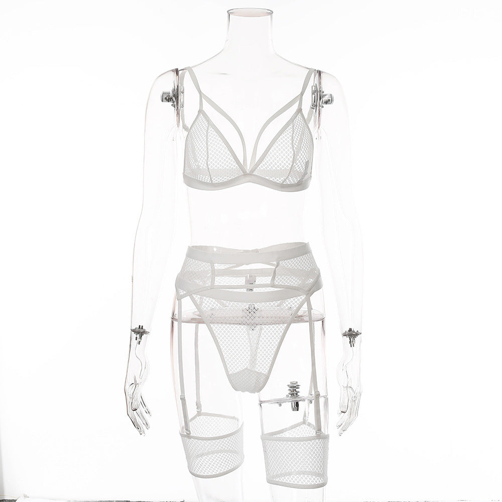 Woman's clothing Sexy Five-Piece Set with Garter Holder