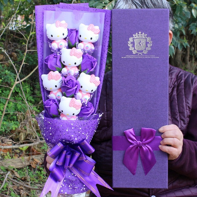 Decorative.Teddy Bear Flower Bouquet