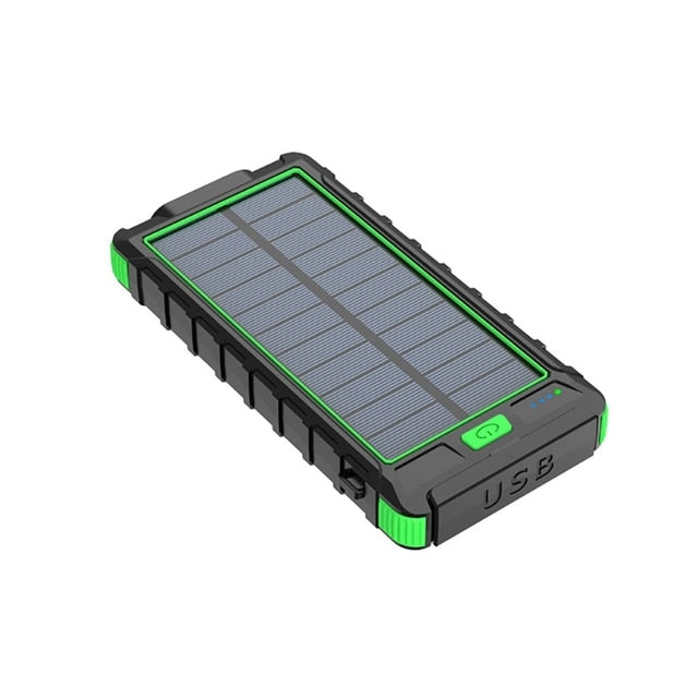 Electronics Solar Fast Charging Power Bank Portable 20000mAh Charger Waterproof