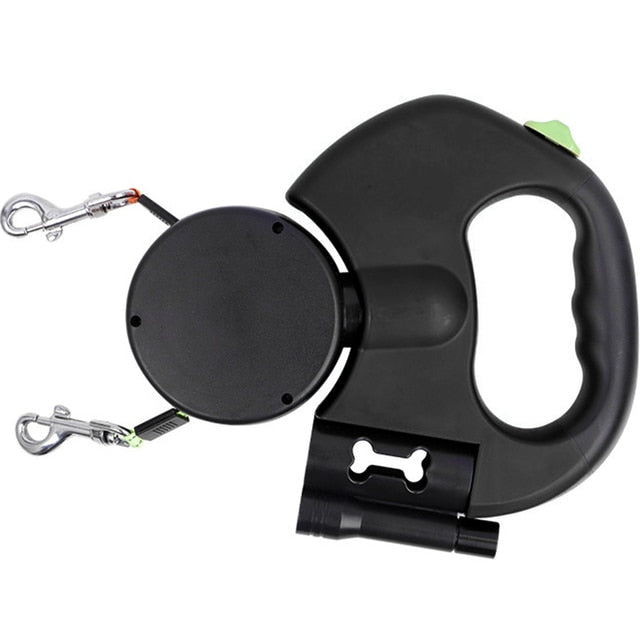 Pets Automatic Dual Retractable Dog Leash