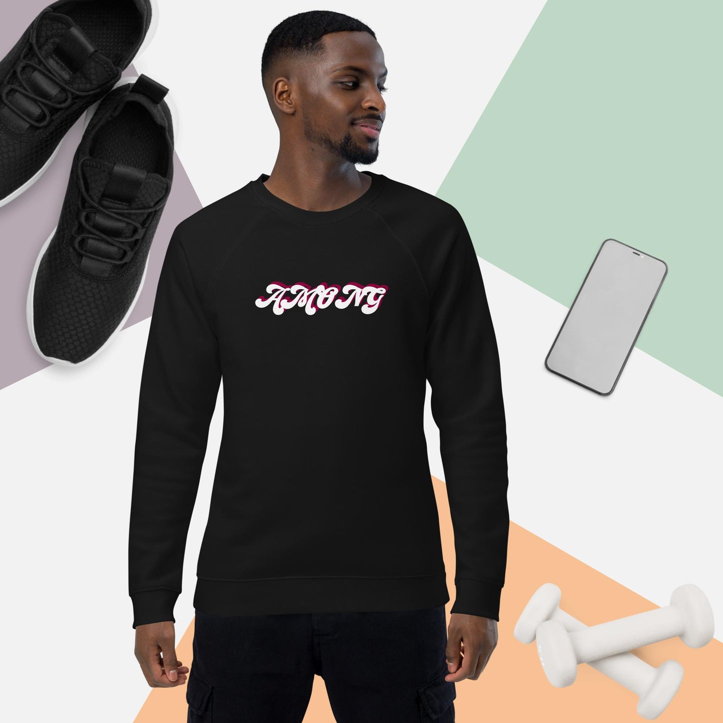 AMONG Organic raglan sweatshirt
