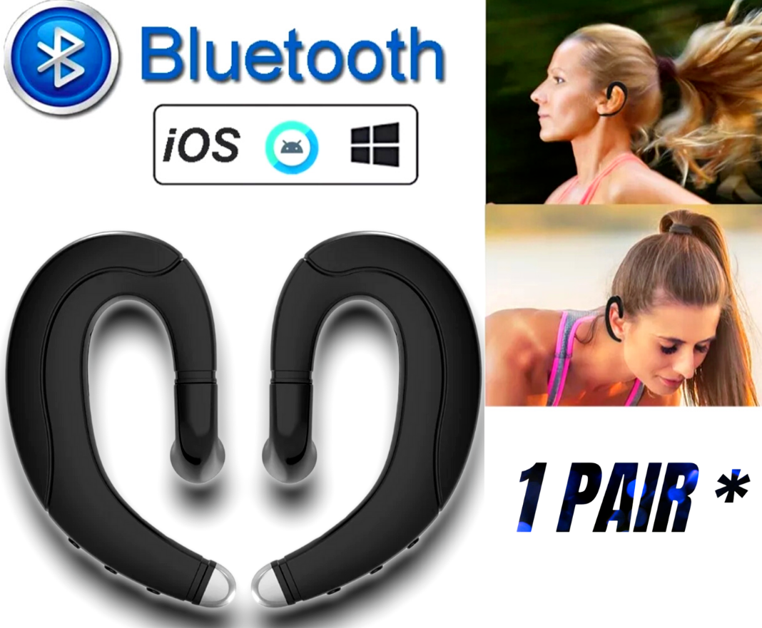 Bluetooth Silver Bone Conduction Earphones