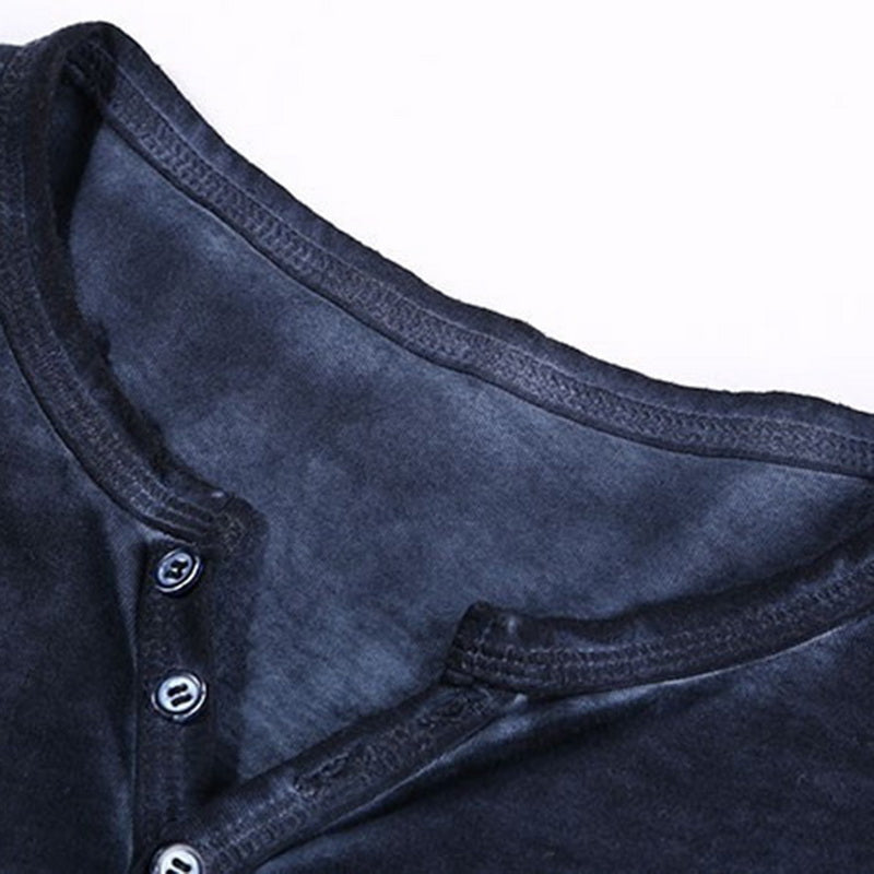 Men's clothing Tee Shirt V-Neck Long Sleeve