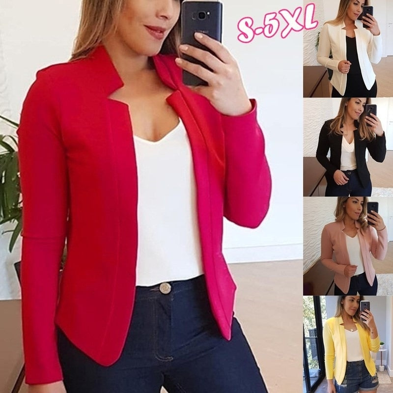 Woman's clothing Open Stitch Thin Coat