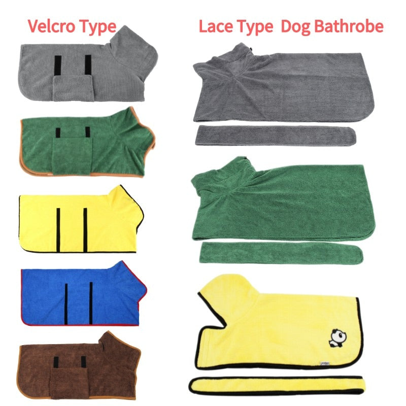 Pets Super Absorbent Pet Bathrobe