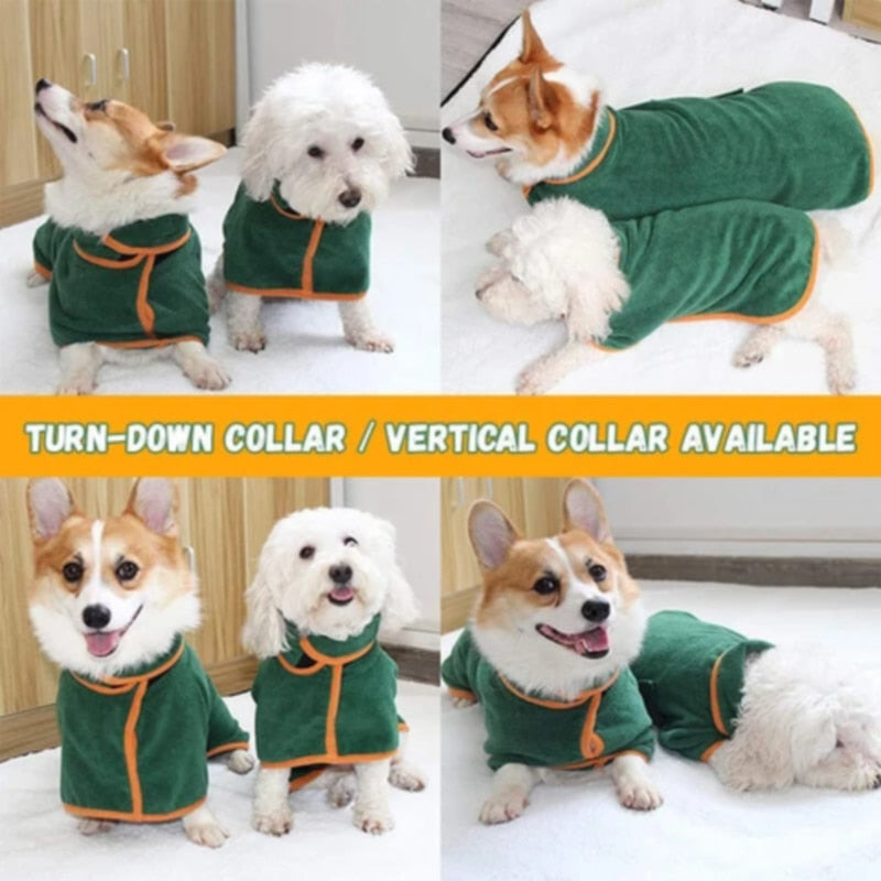 Pets Super Absorbent Pet Bathrobe