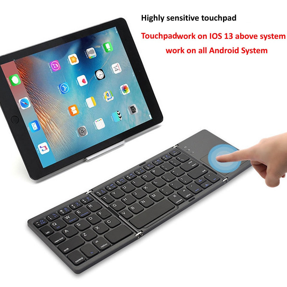 Electronics SLEEK™  Portable Bluetooth Keyboard With Touchpad