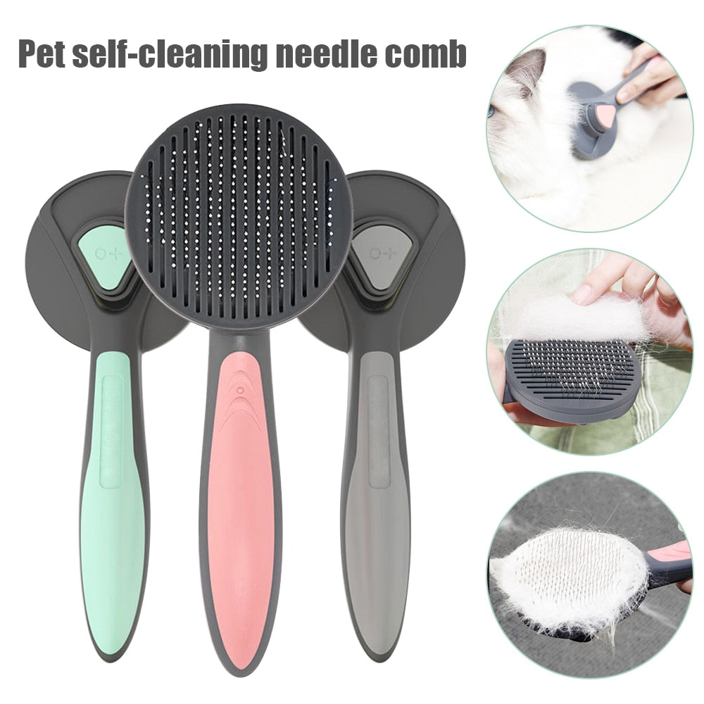 Pets Self Cleaning Grooming Pet Brush
