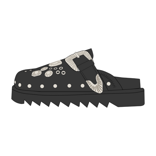 Men's shoes Studded Mule Clogs