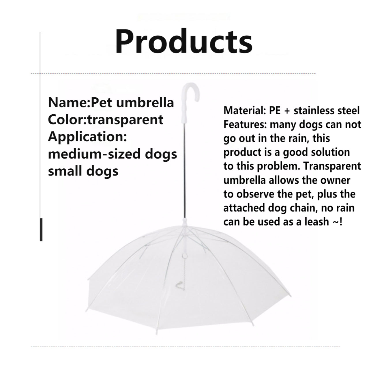 Pets Umbrella Leash